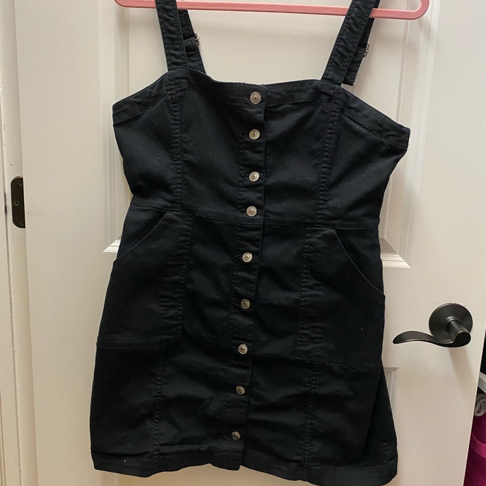 Divided Button Down Mini Dress